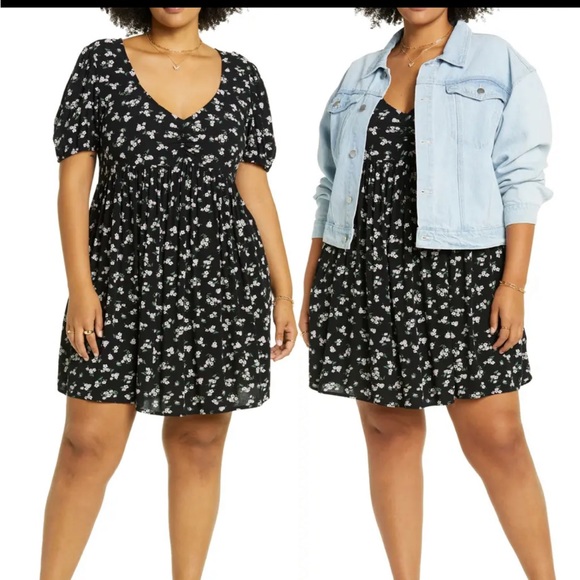 BP Flower Print Babydoll Mini Dress NWOTs - Picture 8 of 11